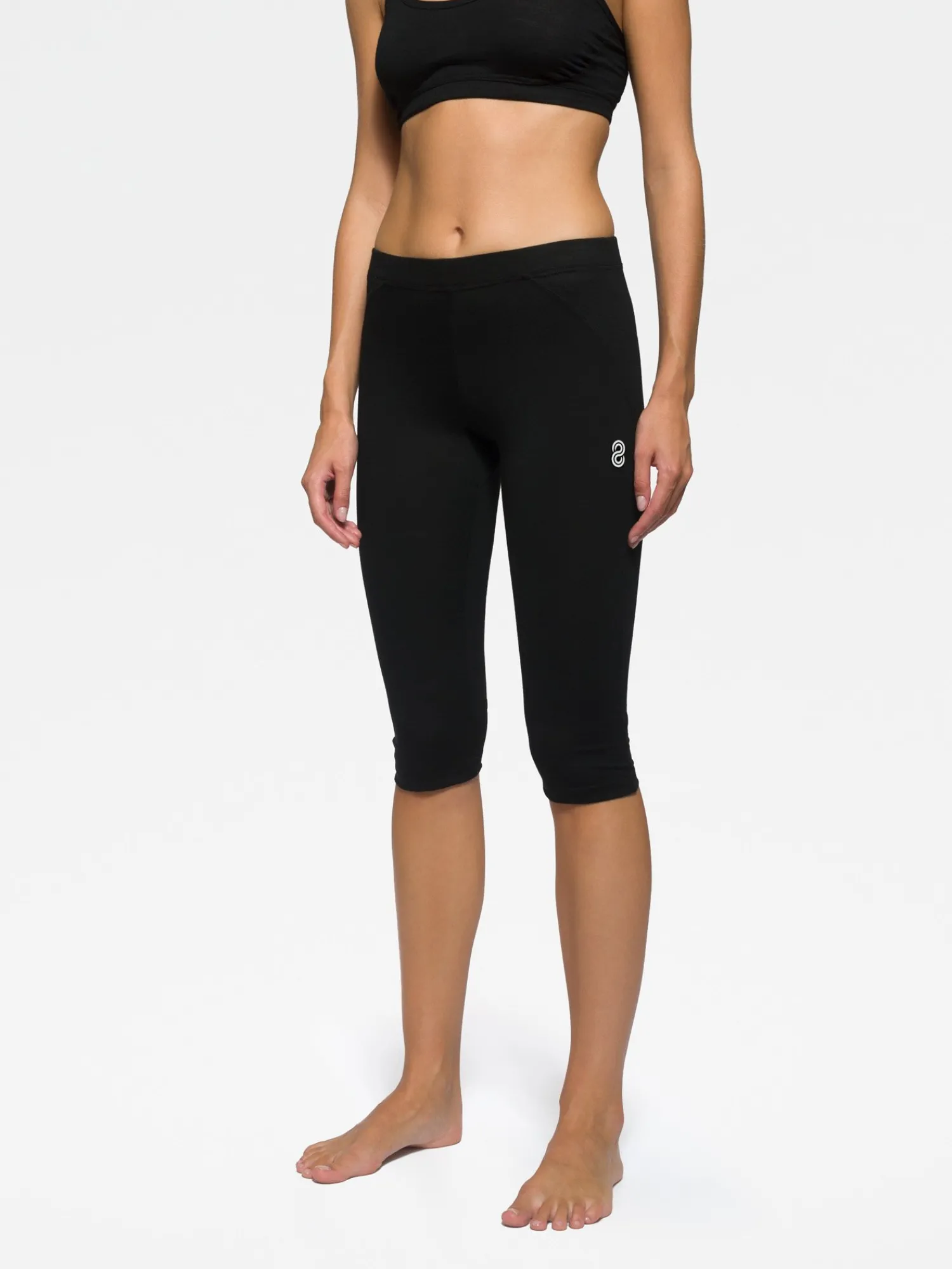 Best Rewoolution RACE - leggings in merino jersey 190 gr per donna in colore nero