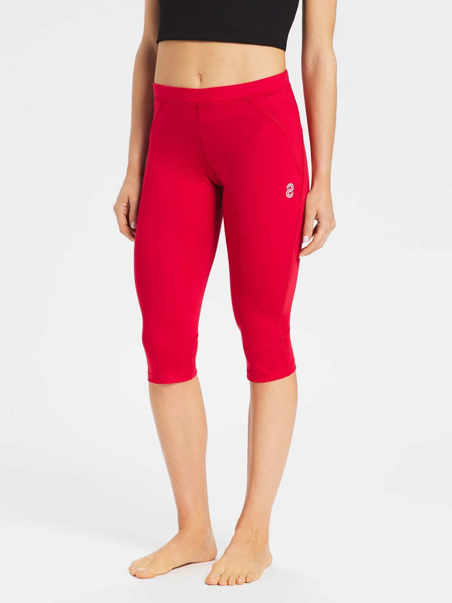 Fashion Rewoolution RACE - leggings in merino jersey 190 gr per donna in colore rosso