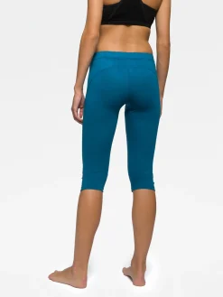 Online Rewoolution RACE - leggings in merino jersey 190 gr per donna in colore blu