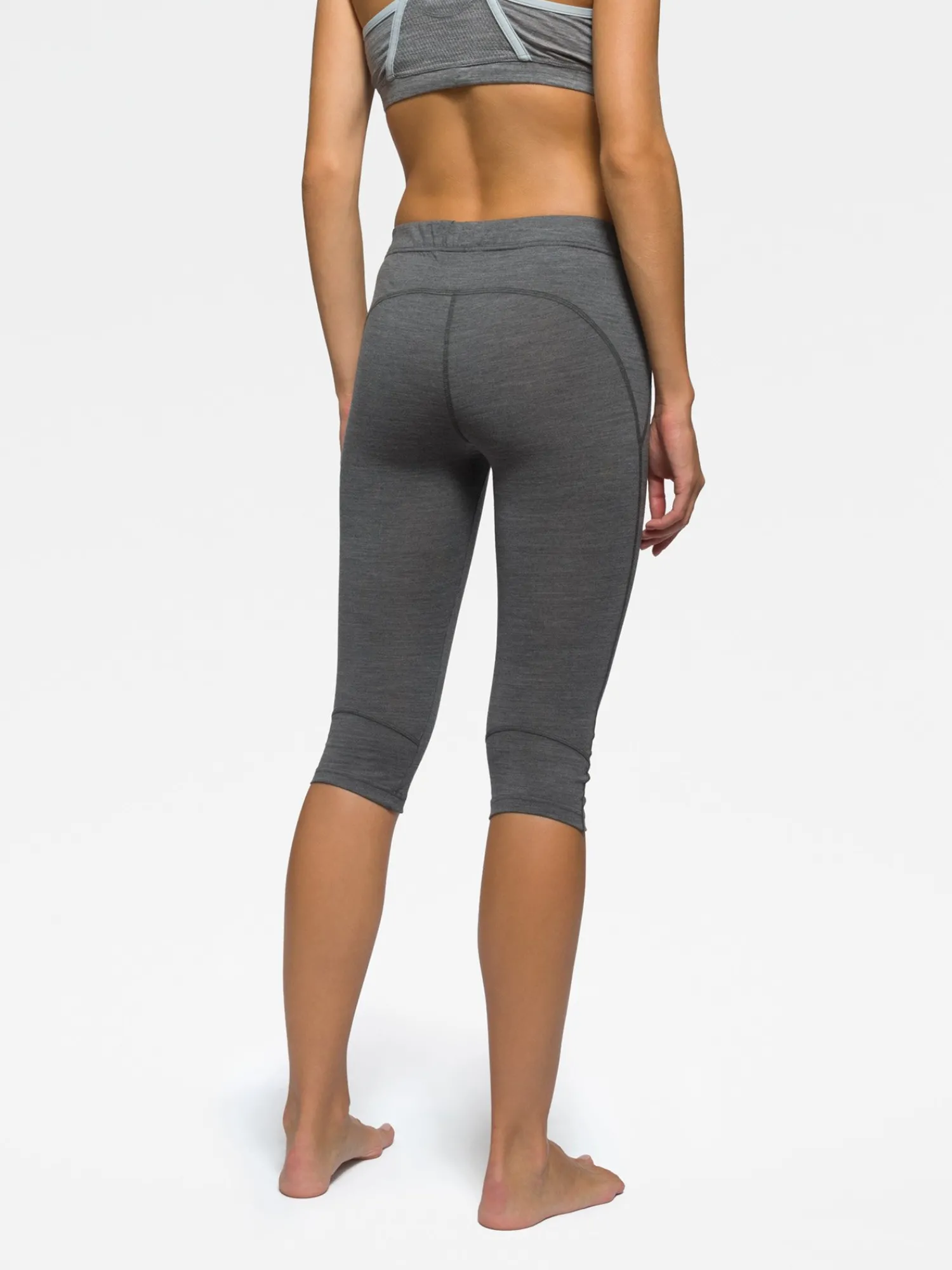 Fashion Rewoolution RACE - leggings in merino jersey 190 gr per donna in colore grigio