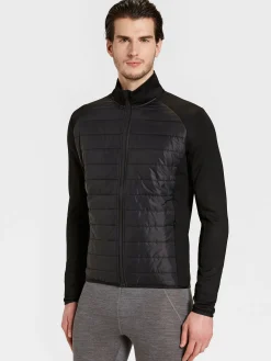 Online Rewoolution RAS - felpa in merino punto roma 280 gr per uomo in colore nero