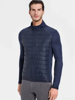 Sale Rewoolution RAS - felpa in merino punto roma 280 gr per uomo in colore blu
