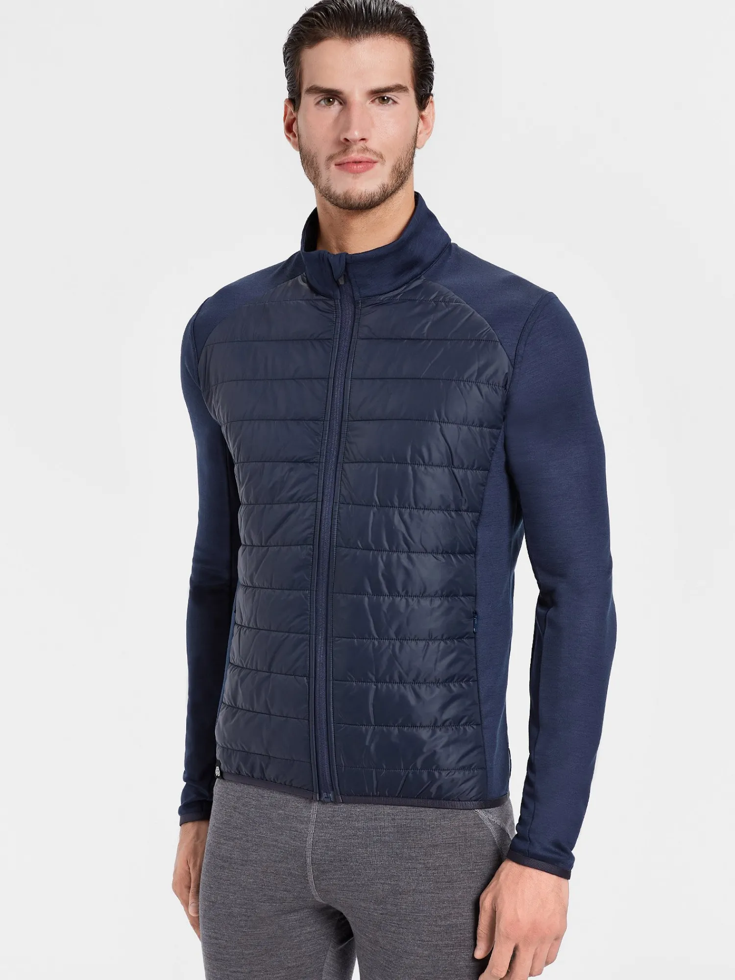 Sale Rewoolution RAS - felpa in merino punto roma 280 gr per uomo in colore blu