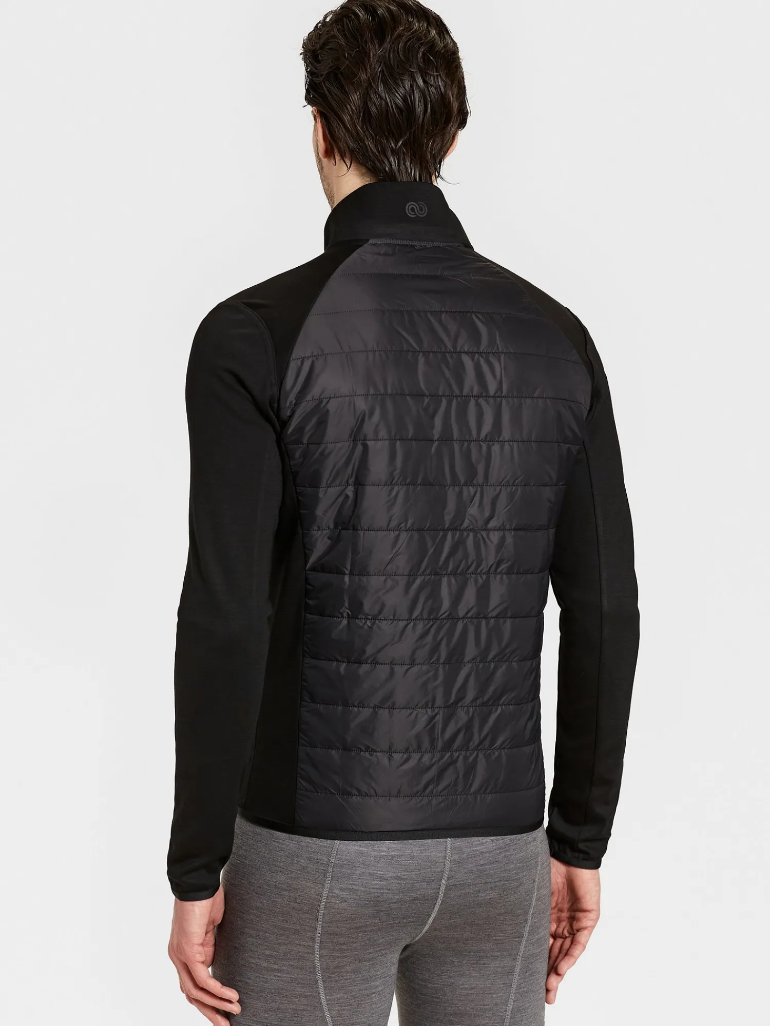 Online Rewoolution RAS - felpa in merino punto roma 280 gr per uomo in colore nero