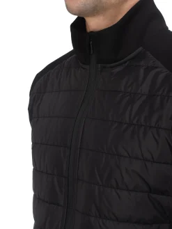 Online Rewoolution RIGEL - giacca in merino punto roma 280 gr per uomo in colore nero