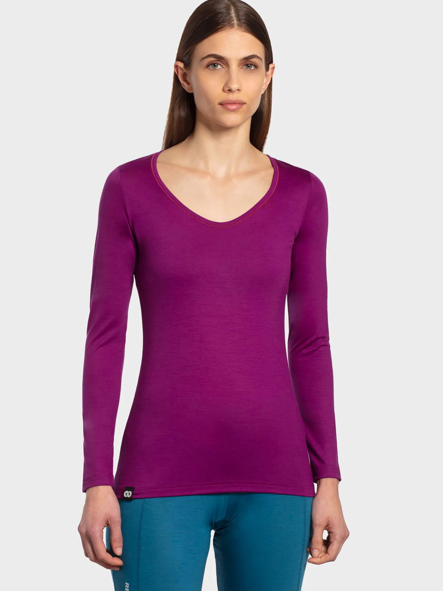 Best Rewoolution ROXBY - t-shirt in merino jersey 140 gr per donna in colore viola