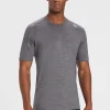Hot Rewoolution SCOUT - t-shirt in merino jersey 190 gr per uomo in colore grigio