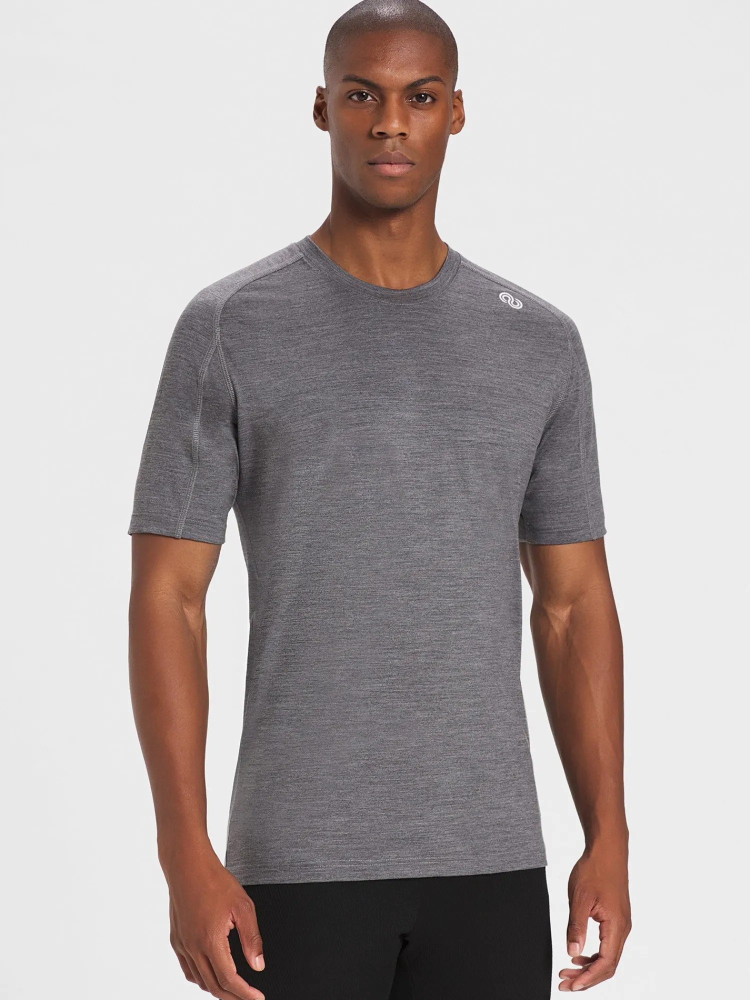 Hot Rewoolution SCOUT - t-shirt in merino jersey 190 gr per uomo in colore grigio