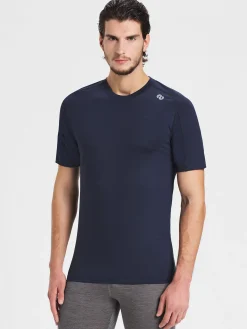 Best Rewoolution SCOUT - t-shirt in merino jersey 190 gr per uomo in colore blu