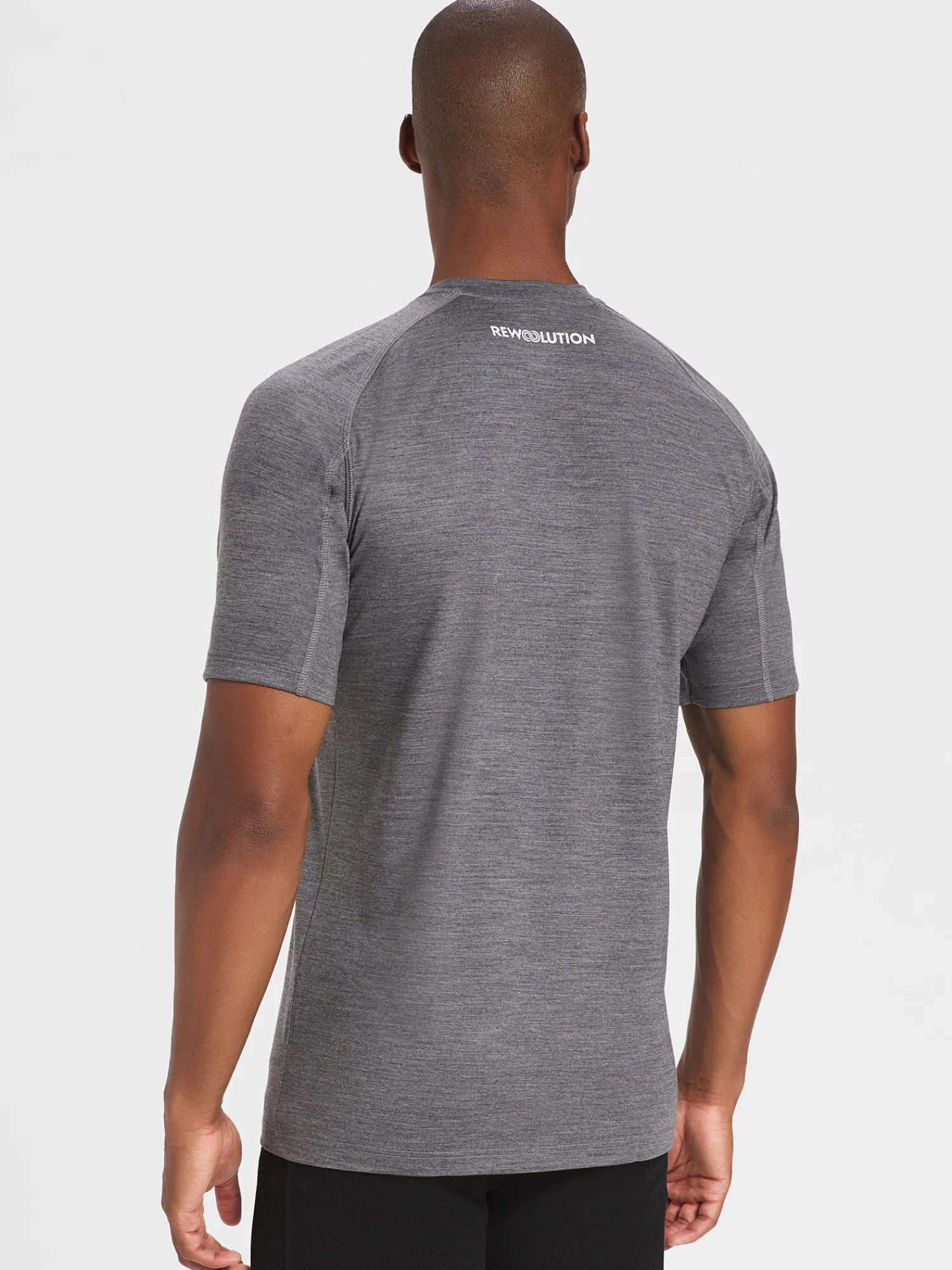 Hot Rewoolution SCOUT - t-shirt in merino jersey 190 gr per uomo in colore grigio