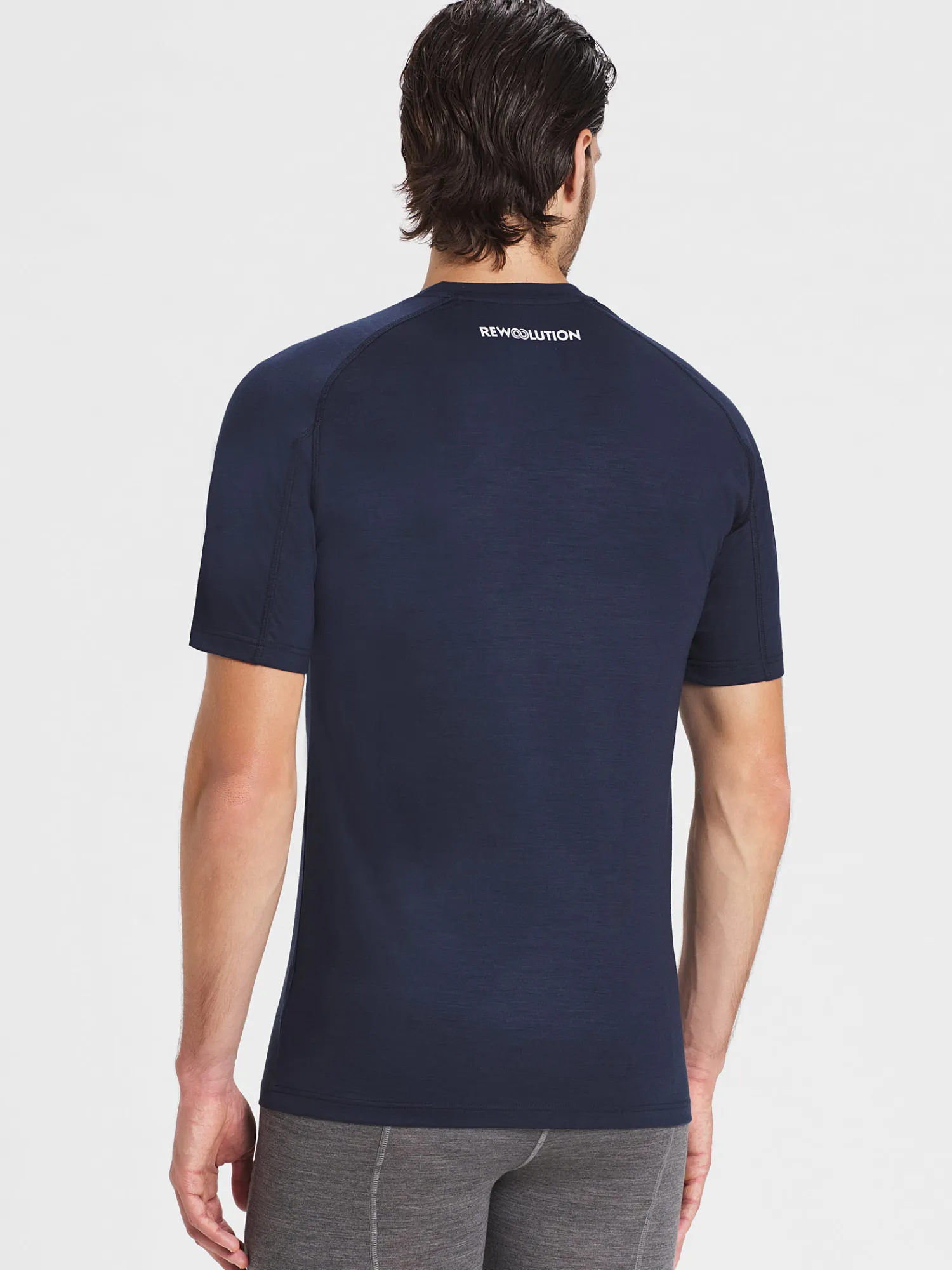 Best Rewoolution SCOUT - t-shirt in merino jersey 190 gr per uomo in colore blu