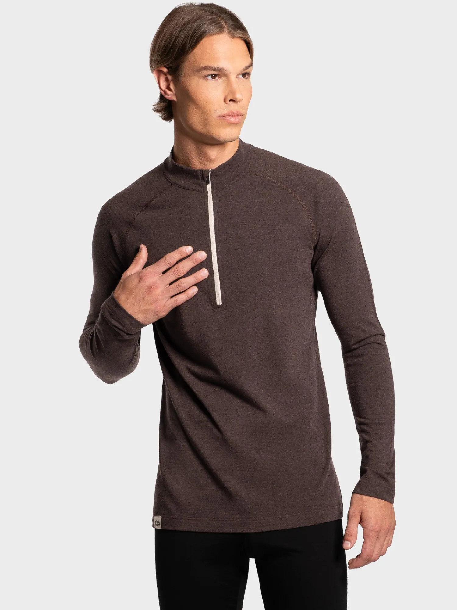 Outlet Rewoolution SILBERHORN - felpa 210 gr per uomo in colore marrone