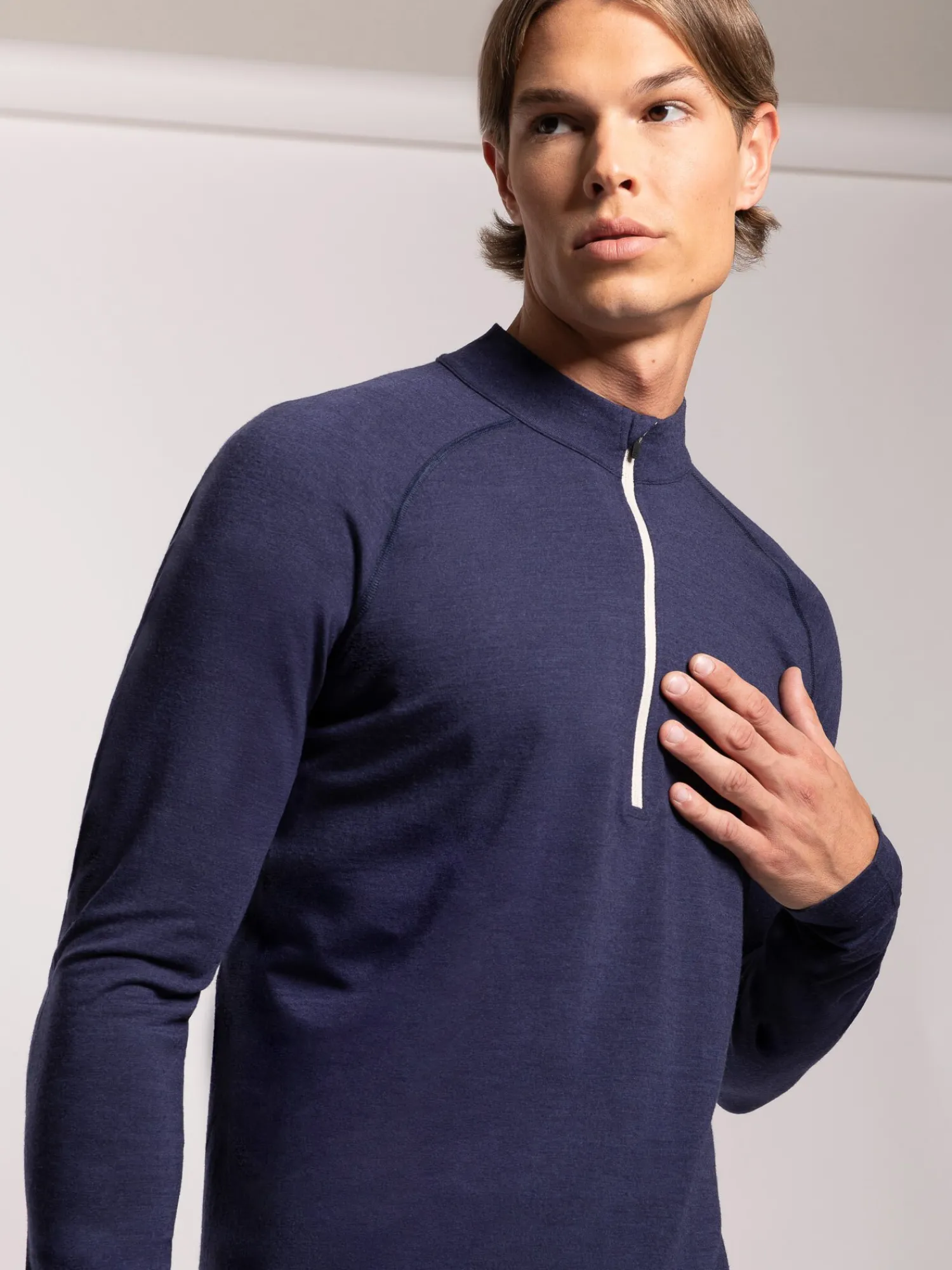Outlet Rewoolution SILBERHORN - felpa 210 gr per uomo in colore blu