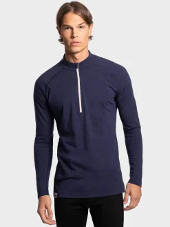 Outlet Rewoolution SILBERHORN - felpa 210 gr per uomo in colore blu