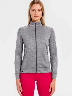 Outlet Rewoolution SNUG - felpa in merino jersey 280 gr per donna in colore grigio