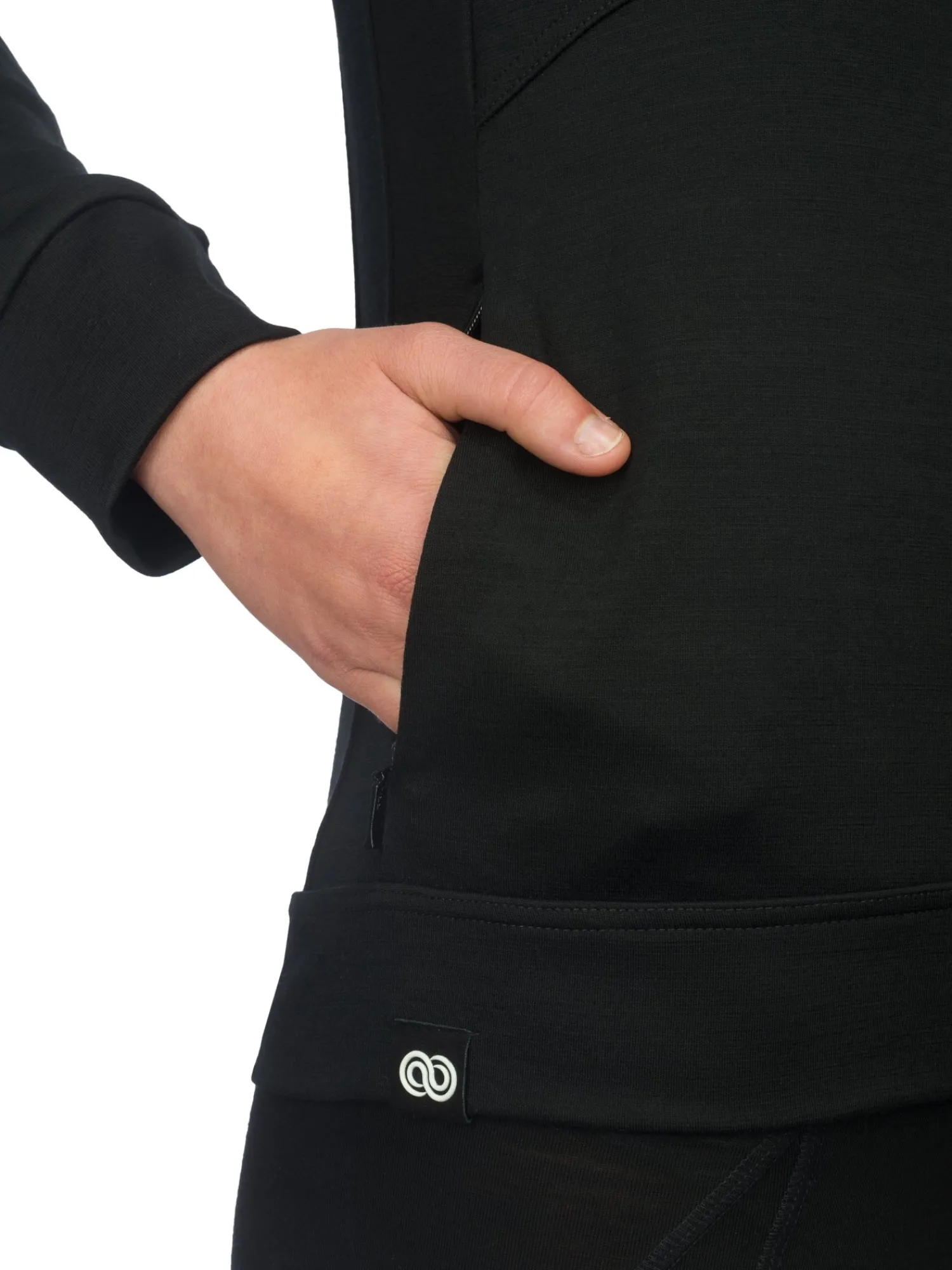Clearance Rewoolution SNUG - felpa in merino jersey 280 gr per donna in colore nero