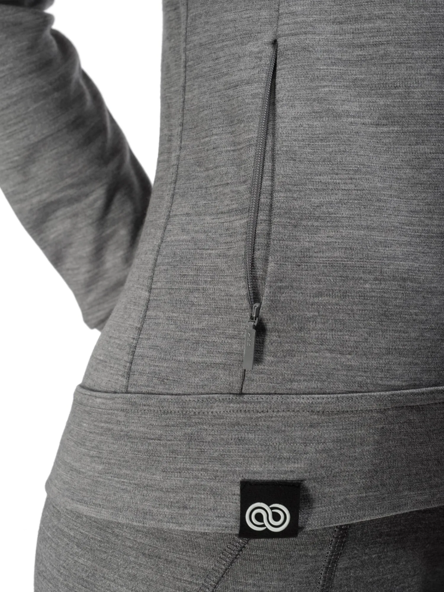 Hot Rewoolution SNUG - felpa in merino jersey 280 gr per donna in colore grigio
