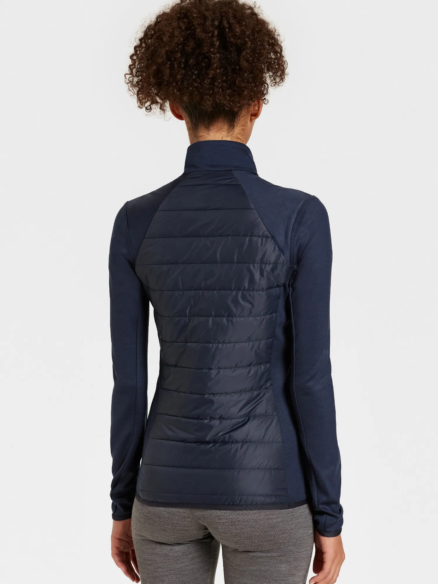 Sale Rewoolution SYBILLA - felpa in merino punto roma 280 gr per donna in colore blu