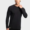 Online Rewoolution TASMAN - t-shirt 210 gr per uomo in colore nero