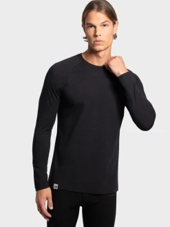 Online Rewoolution TASMAN - t-shirt 210 gr per uomo in colore nero