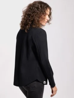 Best Rewoolution TEICHELMANN - polo 280 gr per donna in colore nero