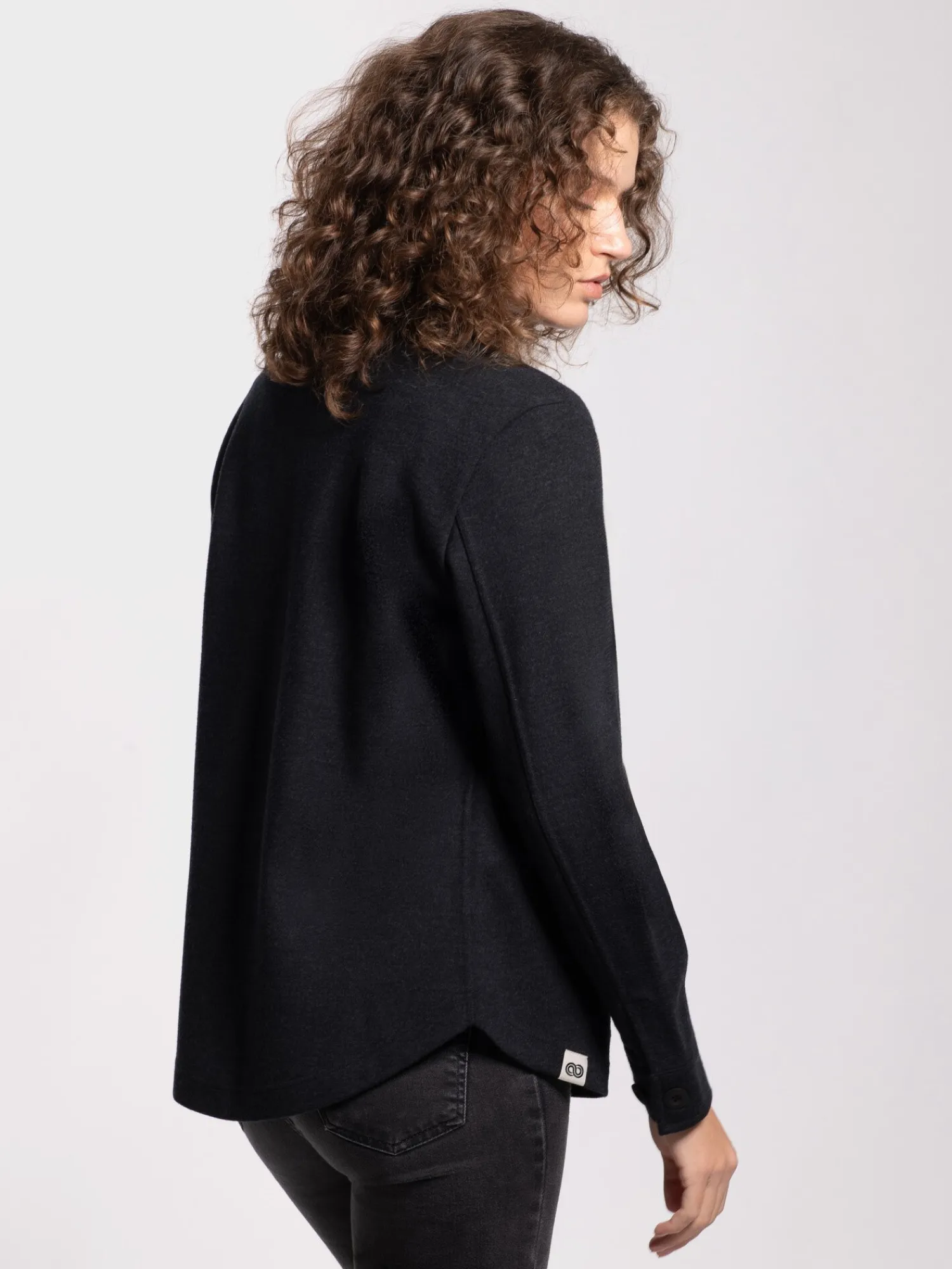 Best Rewoolution TEICHELMANN - polo 280 gr per donna in colore nero