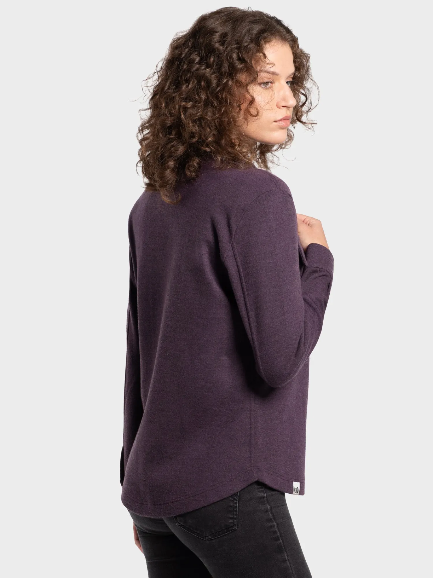New Rewoolution TEICHELMANN - polo 280 gr per donna in colore viola