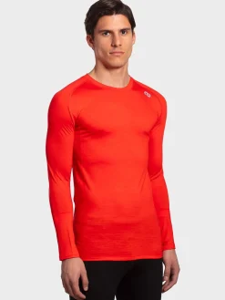 Hot Rewoolution TOMMY - t-shirt in merino jersey 140 gr per uomo in colore arancione