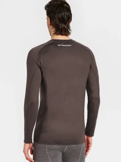Fashion Rewoolution TOMMY - t-shirt in merino jersey 140 gr  per uomo in colore marrone