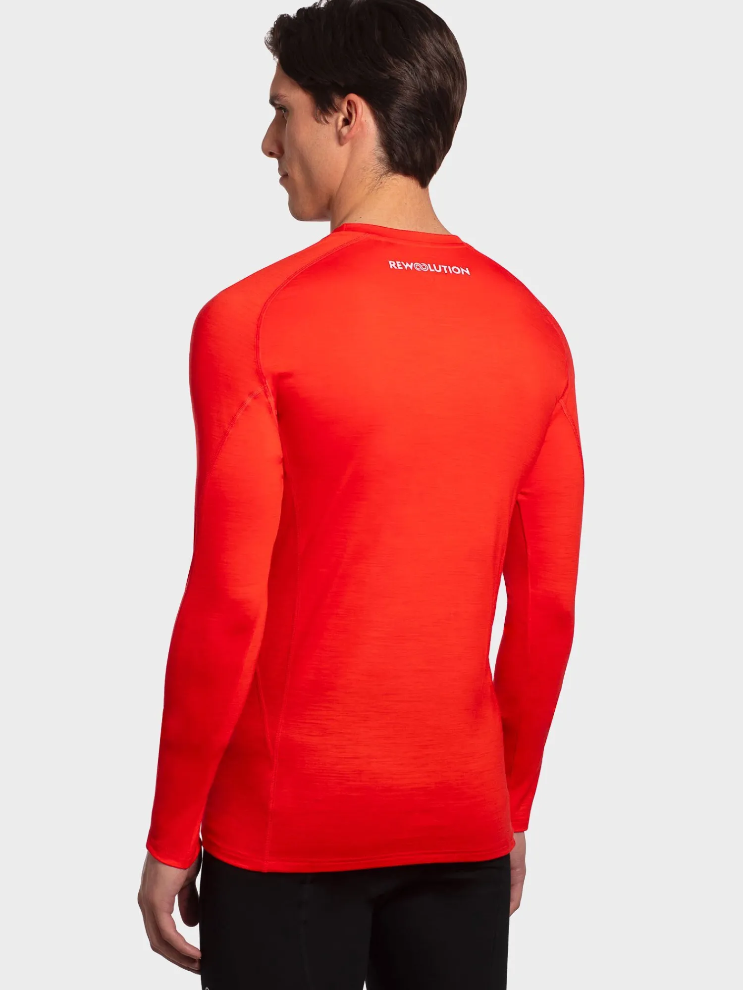 Hot Rewoolution TOMMY - t-shirt in merino jersey 140 gr per uomo in colore arancione