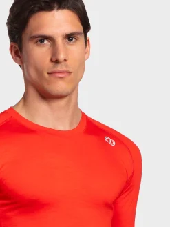 Hot Rewoolution TOMMY - t-shirt in merino jersey 140 gr per uomo in colore arancione
