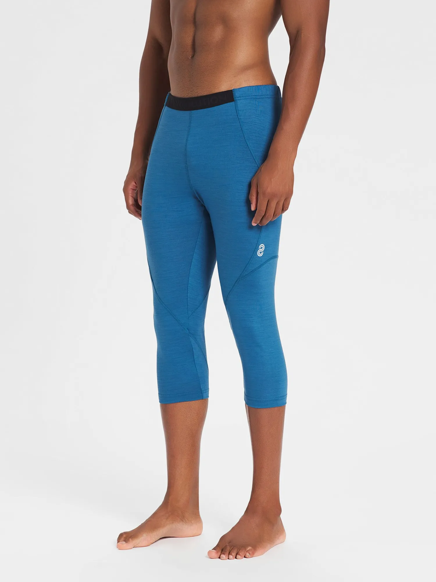 Online Rewoolution TRAIL - leggings in merino jersey 190 gr per uomo in colore blu