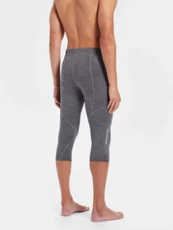Best Rewoolution TRAIL - leggings in merino jersey 190 gr per uomo in colore grigio