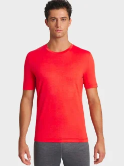 Hot Rewoolution TRICK - t-shirt in merino jersey 140 gr per uomo in colore arancione