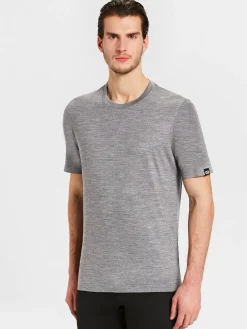 Best Rewoolution TRICK - t-shirt in merino jersey 140 gr per uomo in colore grigio