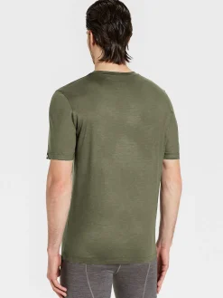 Hot Rewoolution TRICK - t-shirt in merino jersey 140 gr per uomo in colore verde