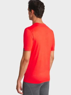 Hot Rewoolution TRICK - t-shirt in merino jersey 140 gr per uomo in colore arancione