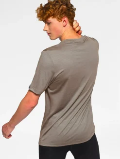 Hot Rewoolution TRICK - t-shirt in merino jersey 140 gr per uomo in colore marrone