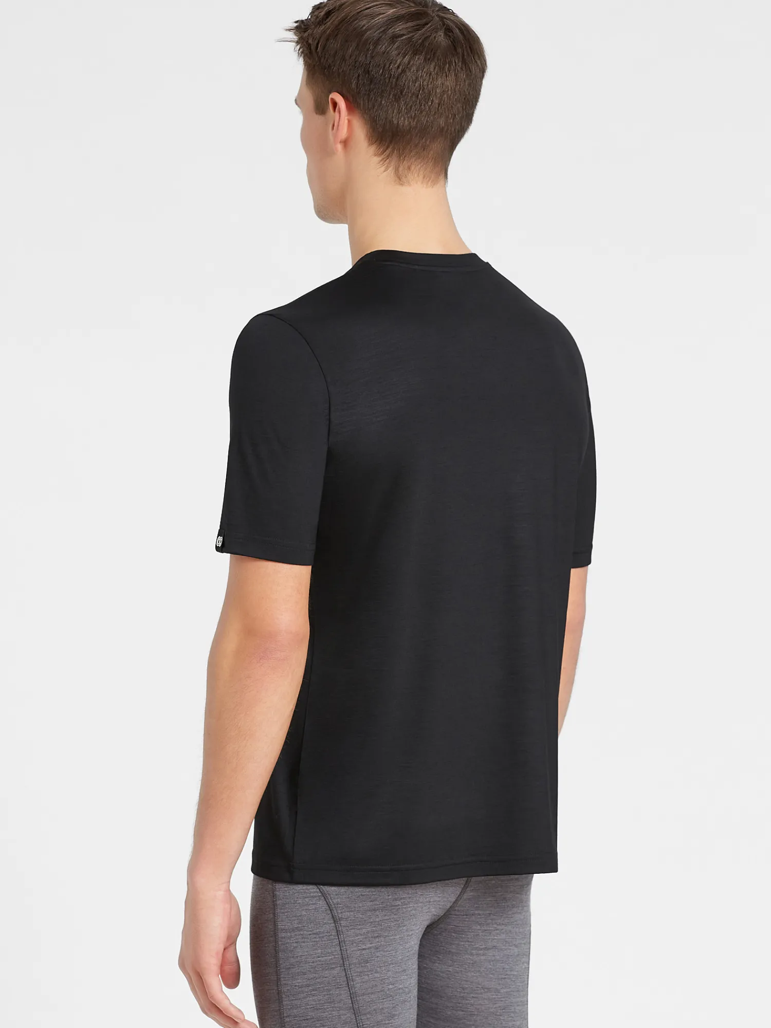 Discount Rewoolution TRICK - t-shirt in merino jersey 140 gr per uomo in colore nero