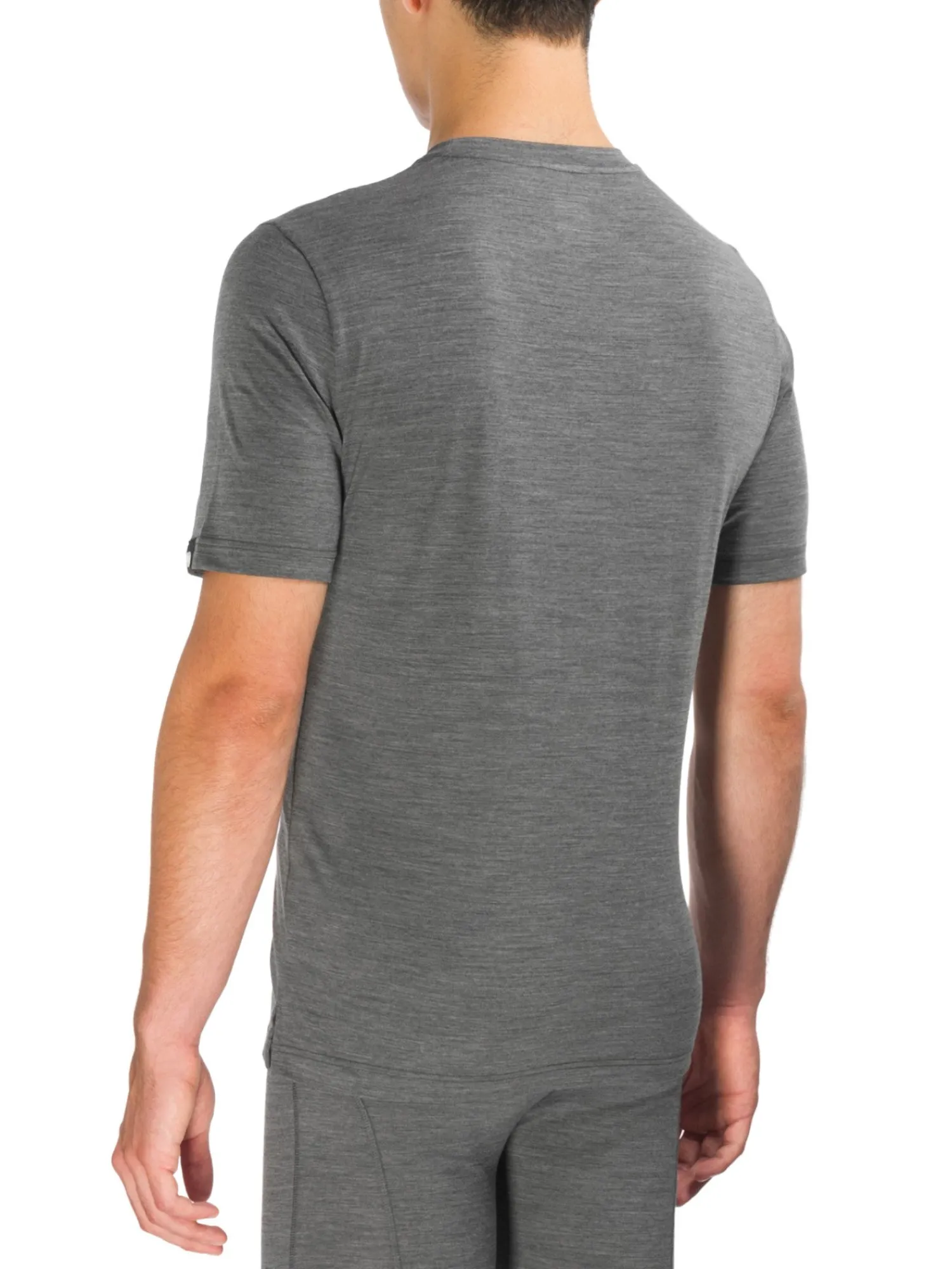 Discount Rewoolution TRICK - t-shirt in merino jersey 140 gr per uomo in colore grigio