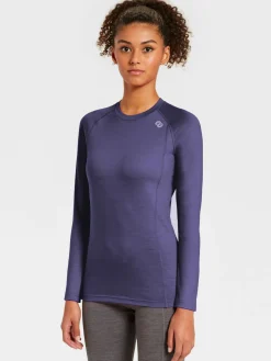 Discount Rewoolution WIKI - t-shirt in merino jersey 190 gr per donna in colore blu