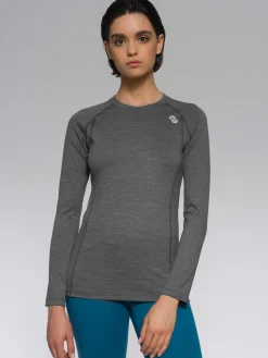 Best Rewoolution WIKI - t-shirt in merino jersey 190 gr per donna in colore grigio