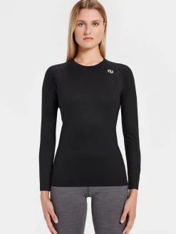 Clearance Rewoolution WIKI - t-shirt in merino jersey 190 gr per donna in colore nero