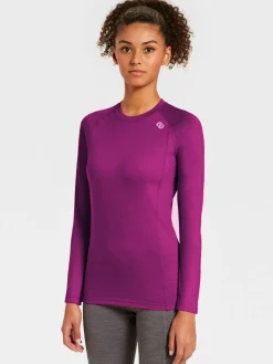 Discount Rewoolution WIKI - t-shirt in merino jersey 190 gr per donna in colore viola