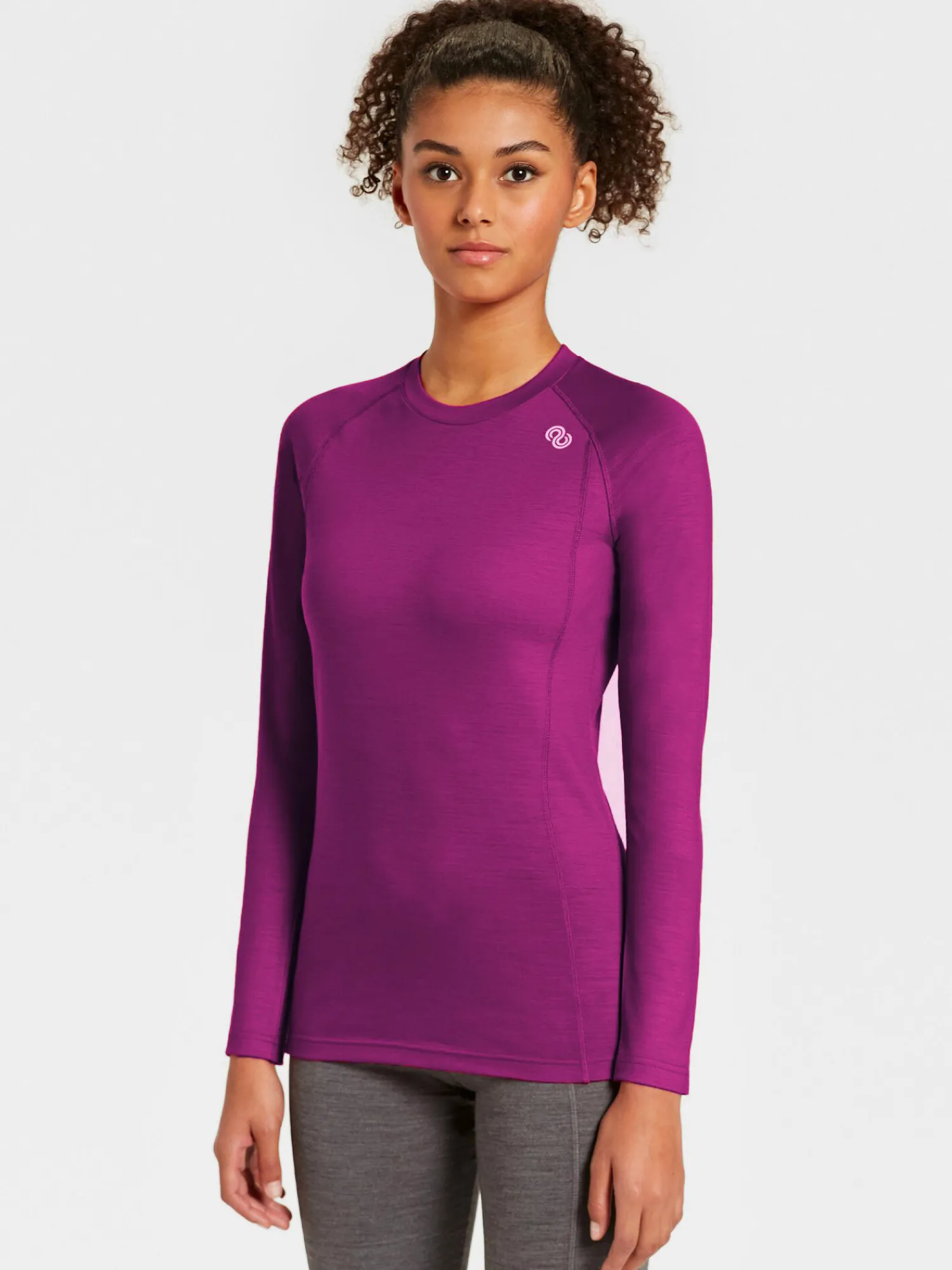 Discount Rewoolution WIKI - t-shirt in merino jersey 190 gr per donna in colore viola